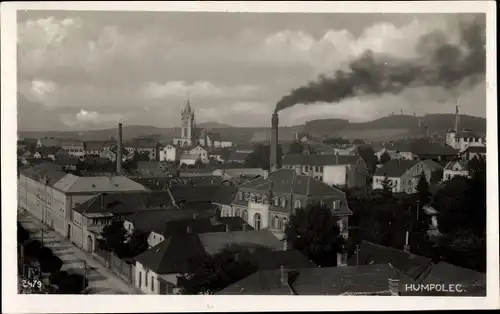 Foto Ak Humpolec Humpoletz Region Hochland, Blick auf den Ort