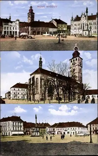 Ak Nový Bydžov Neu Bidschow Region Königgrätz, Stadtansichten