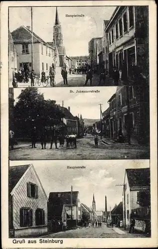 Ak Steinbourg Steinburg Elsass Bas Rhin, Hauptstraße, St. Johannerstraße