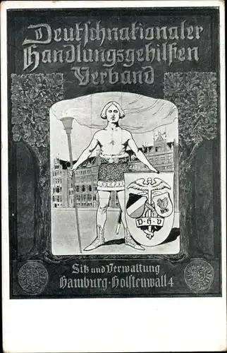 Ak Hamburg Neustadt, Deutscher Handlungsgehilfen Verband, Verwaltung Holstenwall 4