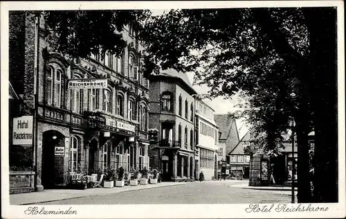 Ak Holzminden im Weserbergland, Hotel Reichskrone