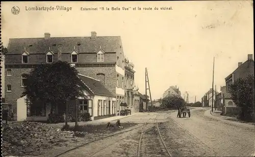 Ak Lombardsijde Lombartzyde Westflandern, Estaminet A la Belle Vue