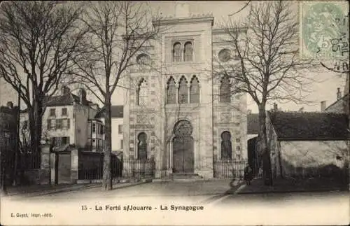 Judaika Ak La Ferte sous Jouarre Seine et Marne, Synagoge