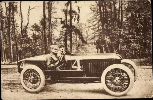 Ak Grand Prix de l'A.C. de France Strasbourg 1922, F. Nazzaro sur la Fiat