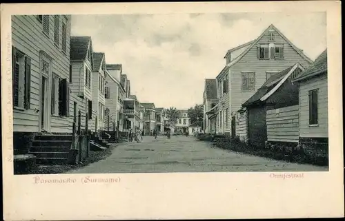 Ak Paramaribo Suriname, Oranjestraat