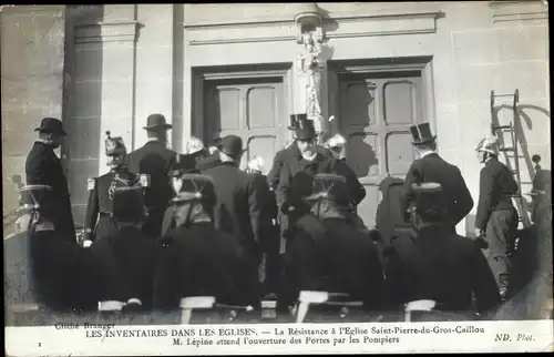 Ak Paris Palais Bourbon, La Resistance a l'Eglise Saint Pierre du Gros Caillou, M. Lepine