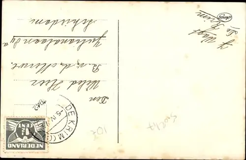 Ak Zijn ideaal, Mann auf einem Motorrad, GZ 52025