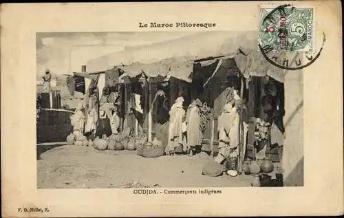 Ak Oudjda Oujda Marokko, Commercants indigenes