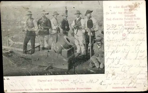 Ak Südafrika, Buren auf Vorposten