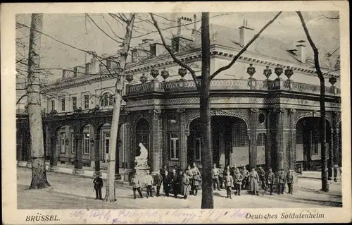 Ak Bruxelles Brüssel, Deutsches Soldatenheim, Königl. Park