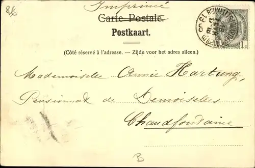 Ak Bruxelles Brüssel, La Poste centrale