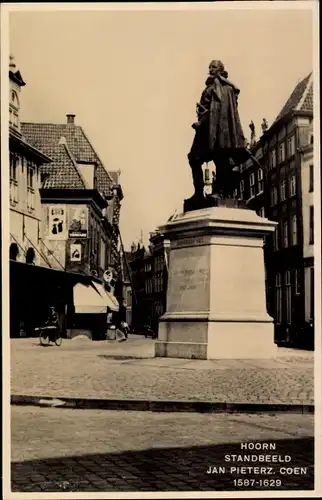 Ak Hoorn Nordholland Niederlande, Standbeeld Jan Pieterz. Coen 1587-1629