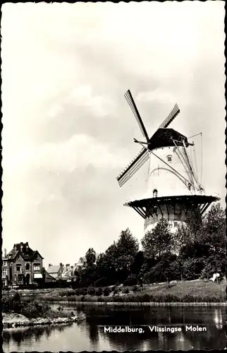 Ak Middelburg Zeeland Niederlande, Vlissingse Molen