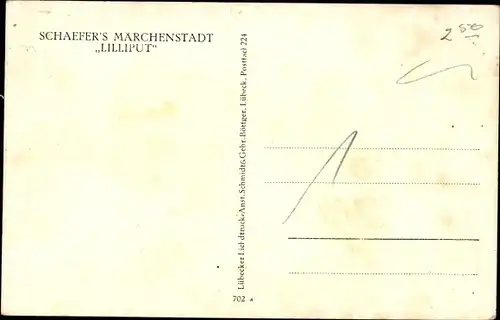 Ak Schaefer's Märchenstadt "Liliput"
