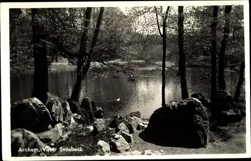 Ak Arnhem Gelderland Niederlande, Vijver Sonsbeek