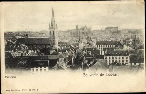 Ak Louvain Leuven Flämisch Brabant, Panorama, Kirche