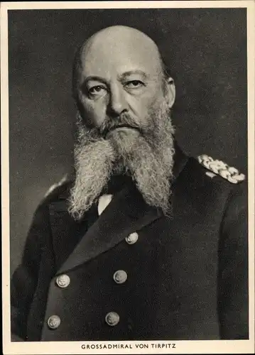 Ak Großadmiral Alfred von Tirpitz, Portrait in Uniform