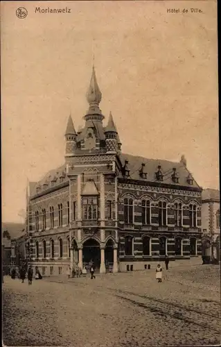 Ak Morlanwelz Wallonien Hennegau, Hotel de Ville