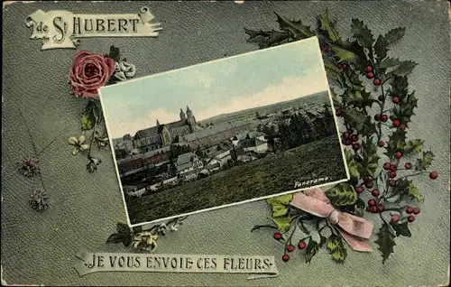 Passepartout Ak Saint Hubert Wallonien Luxemburg, Panorama