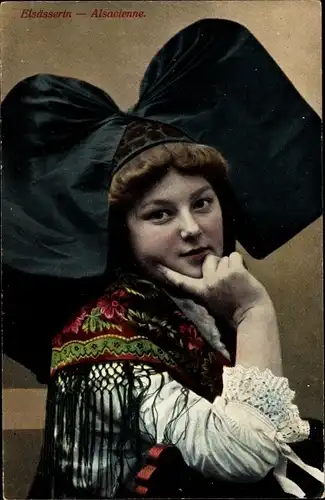 Ak Elsässerin, Alsacienne, Trachten