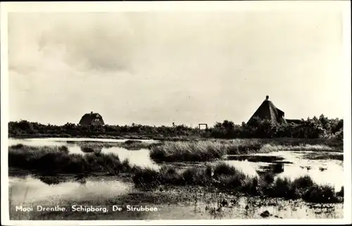 Ak Mooi Drenthe Niederlande, Shipborg, De Strubben