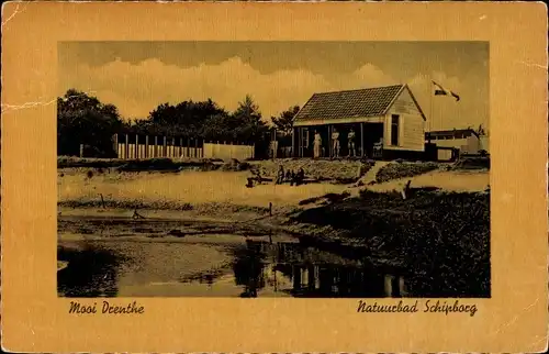 Ak Mooi Drenthe Niederlande, Natuurbad Schipborg