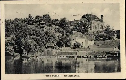 Ak Halle an der Saale, Bergschenke