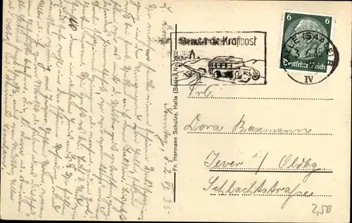 Ak Halle an der Saale, Bergschenke