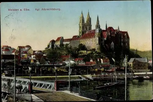 Ak Meißen an der Elbe, Kgl. Albrechtsburg