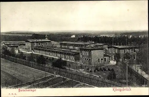Ak Königsbrück in der Oberlausitz, Truppenübungsplatz, Barackenlager
