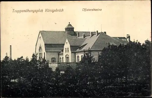 Ak Königsbrück in der Oberlausitz, Truppenübungsplatz, Offizierscasino