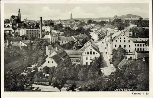 Ak Kamenz Sachsen, Blick auf den Ort