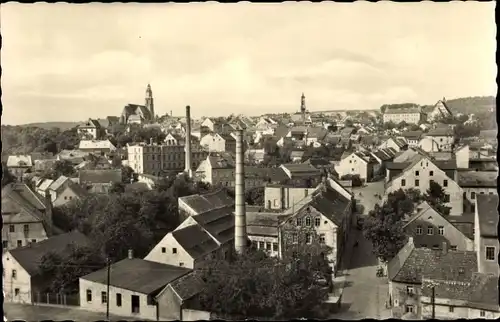 Ak Kamenz in Sachsen, Panorama, Kirche