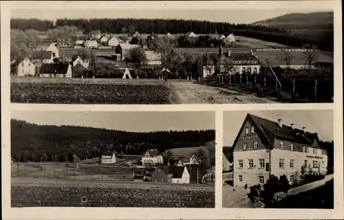 Ak Kretscham Rotensehma Sehmatal Erzgebirge, Posthaus, Blick auf den Ort