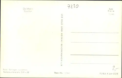 Ak Geithain in Sachsen, Straßenpartie am Stadttor