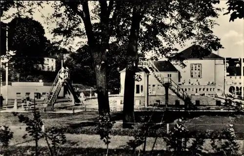 Ak Döbeln, Partie im Stadtbad, Freibad
