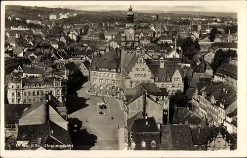 Ak Döbeln in Sachsen, Gesamtansicht, Kaufhaus, Denkmal