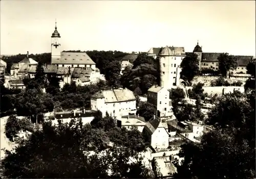 Ak Nossen Sachsen, Teilansicht der Stadt