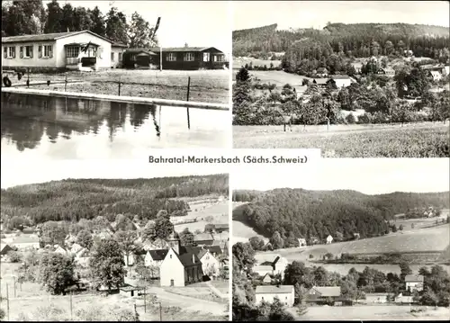 Ak Markersbach Bahratal Bad Gottleuba in Sachsen, Panorama, Teilansichten