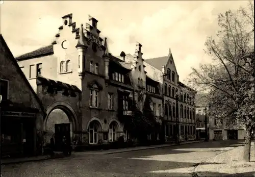 Ak Groitzsch in Sachsen, HO-Gaststätte und Hotel Weißes Ross