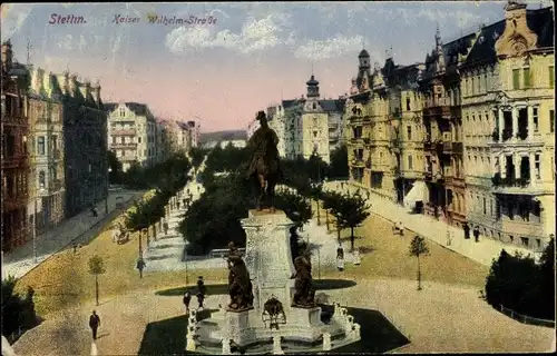 Ak Szczecin Stettin Pommern, Kaiser Wilhelm Straße
