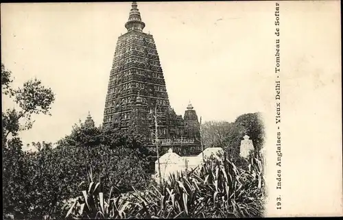 Ak Delhi Indien, Tombeau de Softar