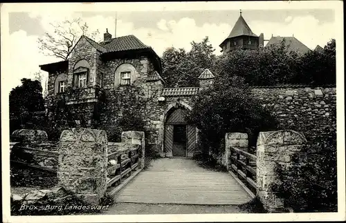 Ak Most Brüx Region Aussig, Burg Landeswart