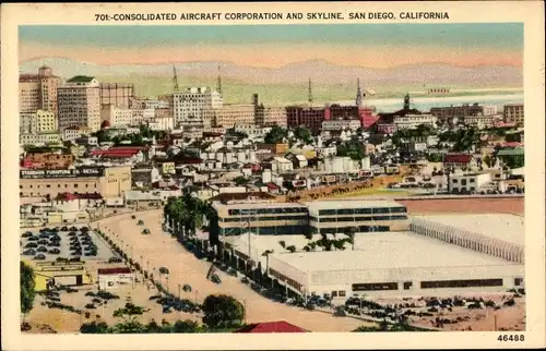Ak San Diego Kalifornien USA, Consolidated Aircraft Corporation and Skyline
