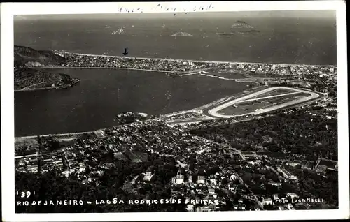 Ak Rio de Janeiro Brasilien, Lagoa Rodriges de Freitas