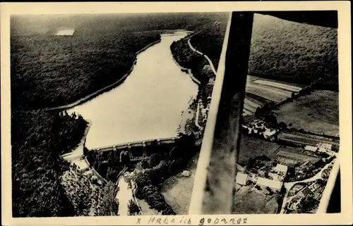 Ak Pont de Pany Côte-d’Or, Le Lac, Luftbild vom See