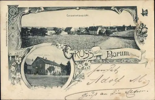 Ak Barum Salzgitter in Niedersachsen, Totalansicht, Gastwirtschaft