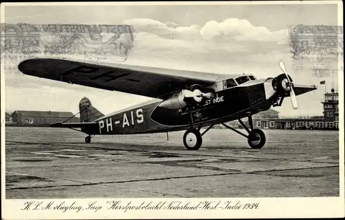 Ak Niederländisches Passagierflugzeug, KLM Snip, PH AIS