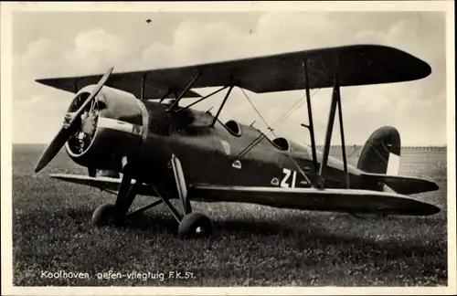 Ak Niederländisches Flugzeug, Koolhoven FK 51