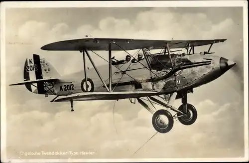 Ak Britisches Militärflugzeug, Typ Hawler, K 2012